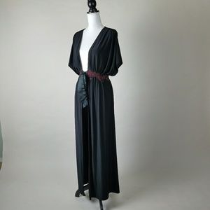 SOMA Black Red Deco Inspired Robe